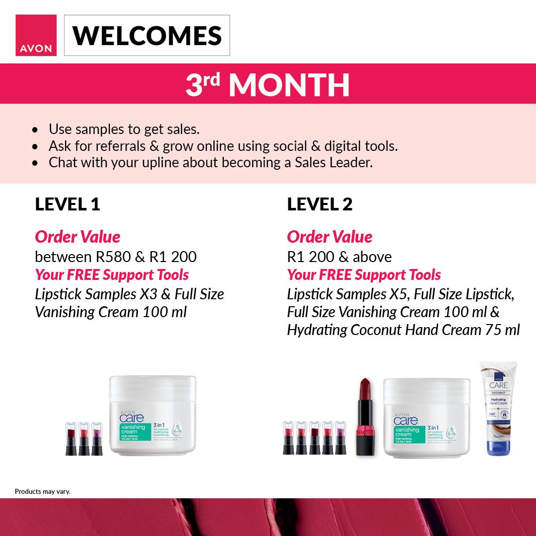Avon support tools month 3